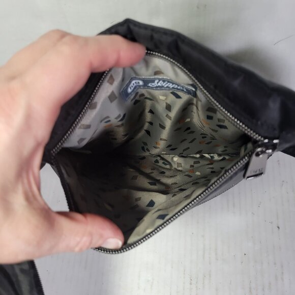 Lug Skipper Black Quilted Multiple Compartment Crossbody Bag - Picture 7 of 9